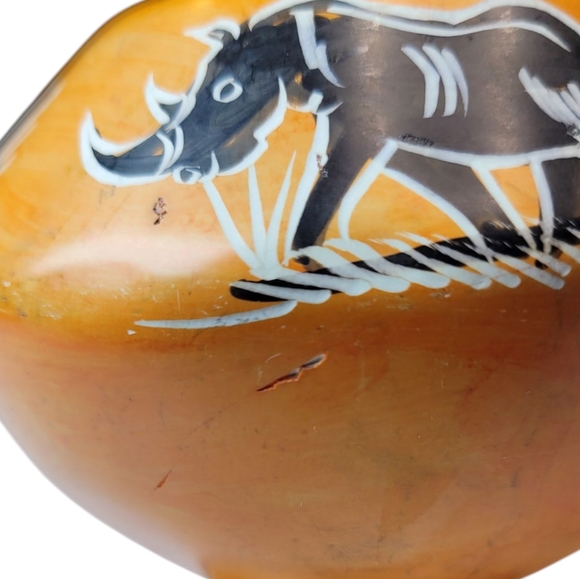 Vintage African Bowl With Lid Kenya - Picture 11 of 16